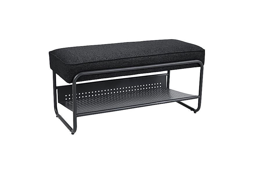 en.casa Schuhbank, Schuhbank »Lillehammer« 90x37x42 cm Schwarz günstig online kaufen