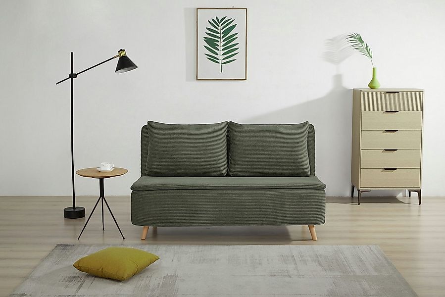 OTTO home 2-Sitzer AINSLEY 140 cm, Schlafsofa, Verstellbare Rückenlehne und günstig online kaufen
