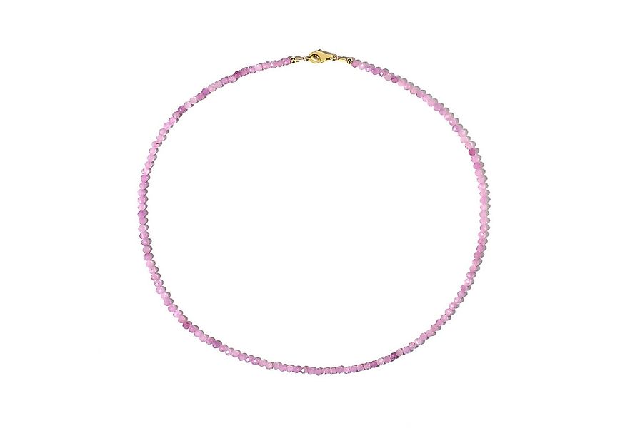 Cavill Silberkette Kunzit 32,65 ct mit rosa Perlen, 925 Silber vergoldet, 4 günstig online kaufen