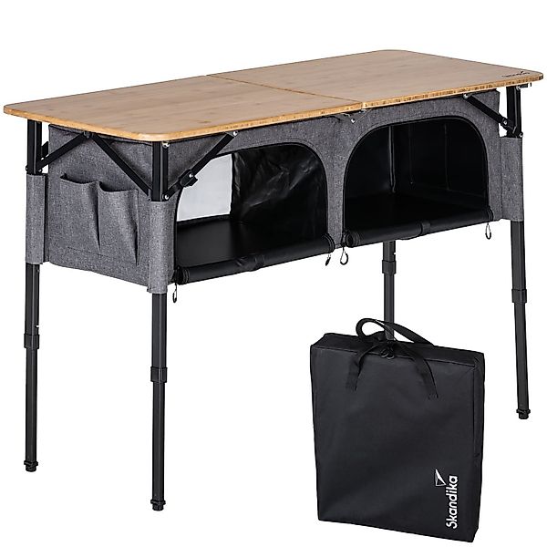 Skandika Campingtisch Tolja Bambus Klapptisch + günstig online kaufen