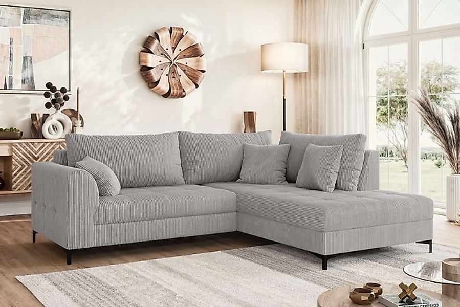 OTTO home Ecksofa »LEEVKE Design-Sofa mit Ottomane rechts/links bestellbar, günstig online kaufen