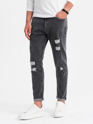OMBRE Destroyed-Jeans Herren- Jeanshose TAPER FIT günstig online kaufen