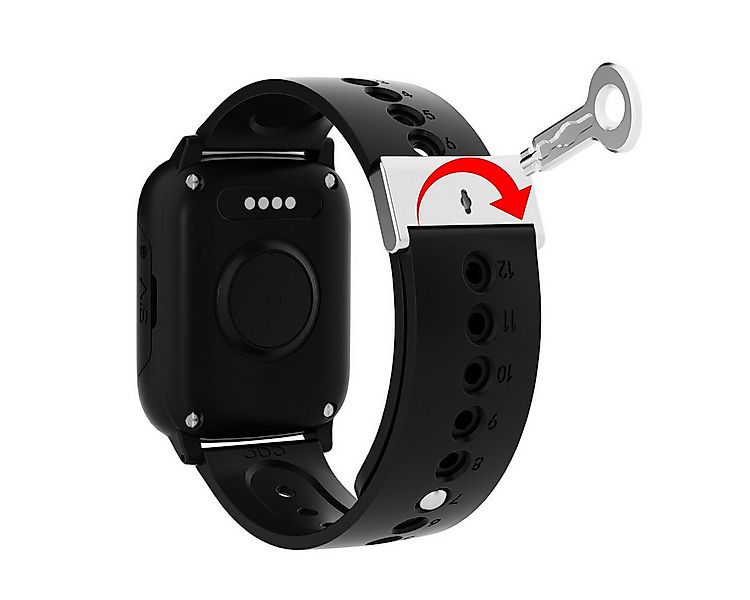 NikuTRAX Uhrenarmband Demenz-Uhrenarmband mit Sicherheitsverschluss 20mm günstig online kaufen