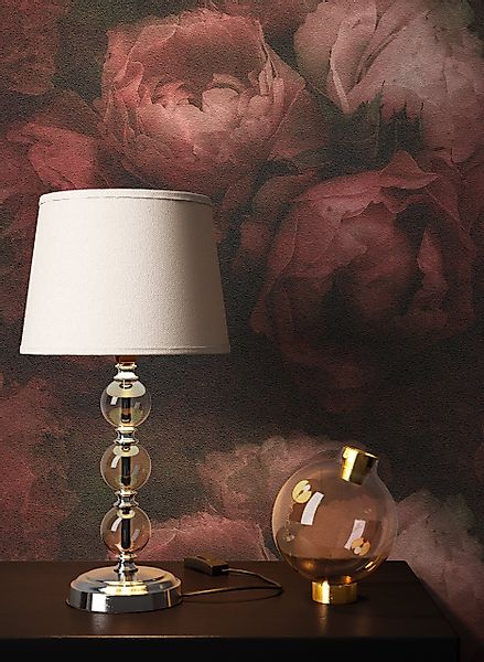 Newroom Vliestapete, Rot Tapete Blumen Floral günstig online kaufen