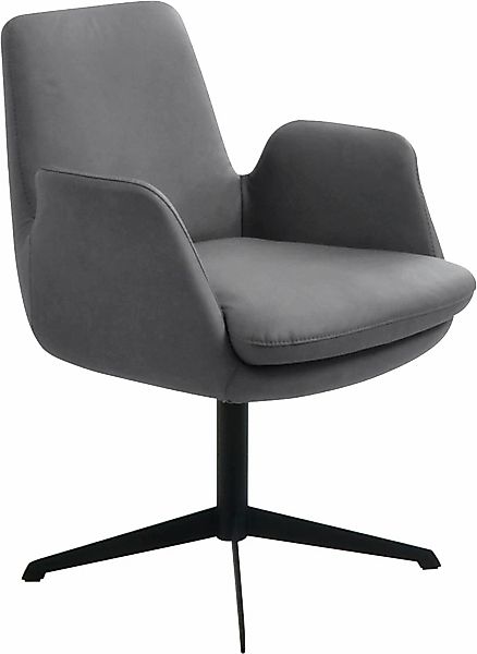 K+W Komfort & Wohnen Drehstuhl "Cube" () Rückholfunktion, Untergestell schw günstig online kaufen