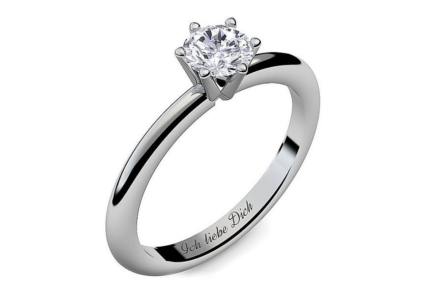 Amoonic Verlobungsring Damenring Silber 925 mit Zirkonia Silberring Geschen günstig online kaufen