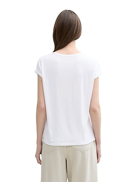 TOM TAILOR Denim T-Shirt mit Rundhalsausschnitt günstig online kaufen