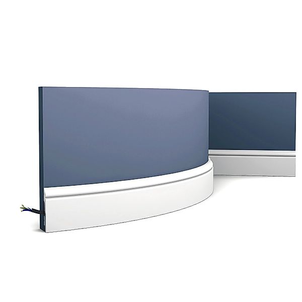 ORAC DECOR SX165F AXXENT Flexible Profilleiste Sockelleiste Fußleiste Weiß günstig online kaufen