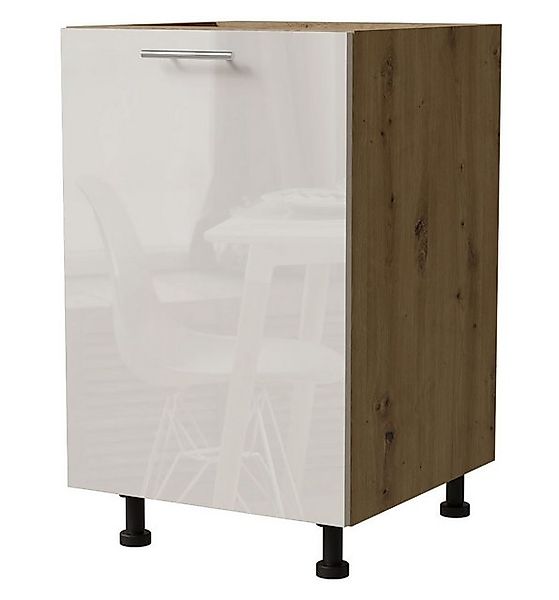 Feldmann-Wohnen Unterschrank Brerra (D1D/50, 1-türig (Holztür), 1 Einlegebo günstig online kaufen