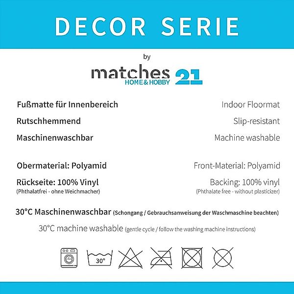 matches21 HOME & HOBBY Fußmatte Türmatte günstig online kaufen
