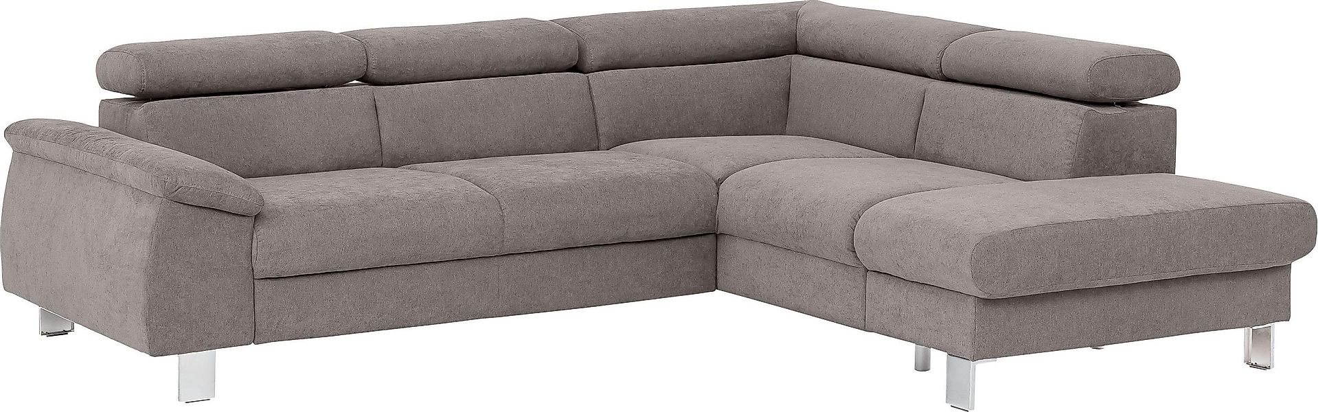 COTTA Ecksofa "Komaris L-Form, B: 249 cm", mit Kopfteilverstellung, optiona günstig online kaufen
