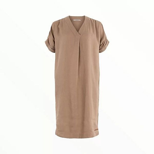 Moscow Design Blusenkleid Lässiges Leinen Kleid in verschiedenen Farben günstig online kaufen
