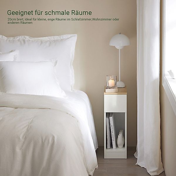 SoBuy Nachttisch FBT111, (1-St), Beistelltisch schmal, günstig online kaufen