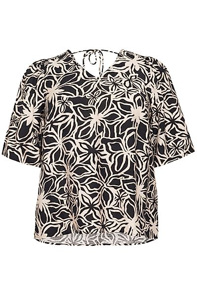 KAFFE Curve Kurzarmbluse Kurzarm-Bluse KChaliah Große günstig online kaufen