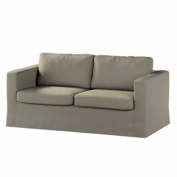 Bezug für Karlstad 2-Sitzer Sofa nicht ausklappbar, lang, beige-grau, Sofah günstig online kaufen