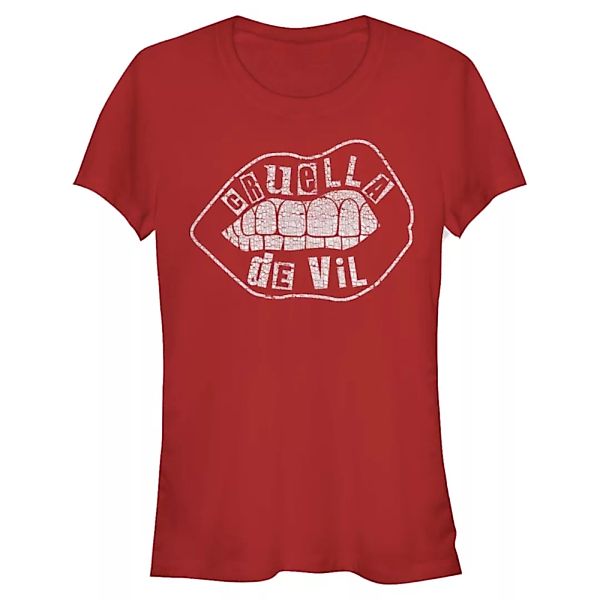 Disney Classics - Cruella - Logo Lip Embroidery - Frauen T-Shirt günstig online kaufen