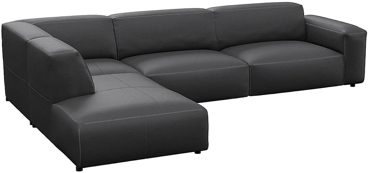 FLEXLUX Ecksofa "Lucera, super bequem durch hochwertigen Sitzaufbau mit Kal günstig online kaufen