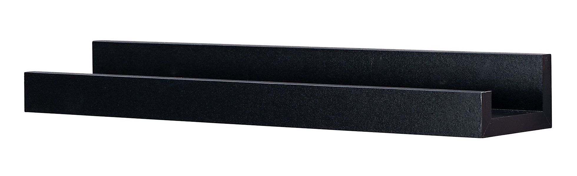 Levandeo® Bilderleiste, Bilderleiste L40cm Schwarz MDF günstig online kaufen