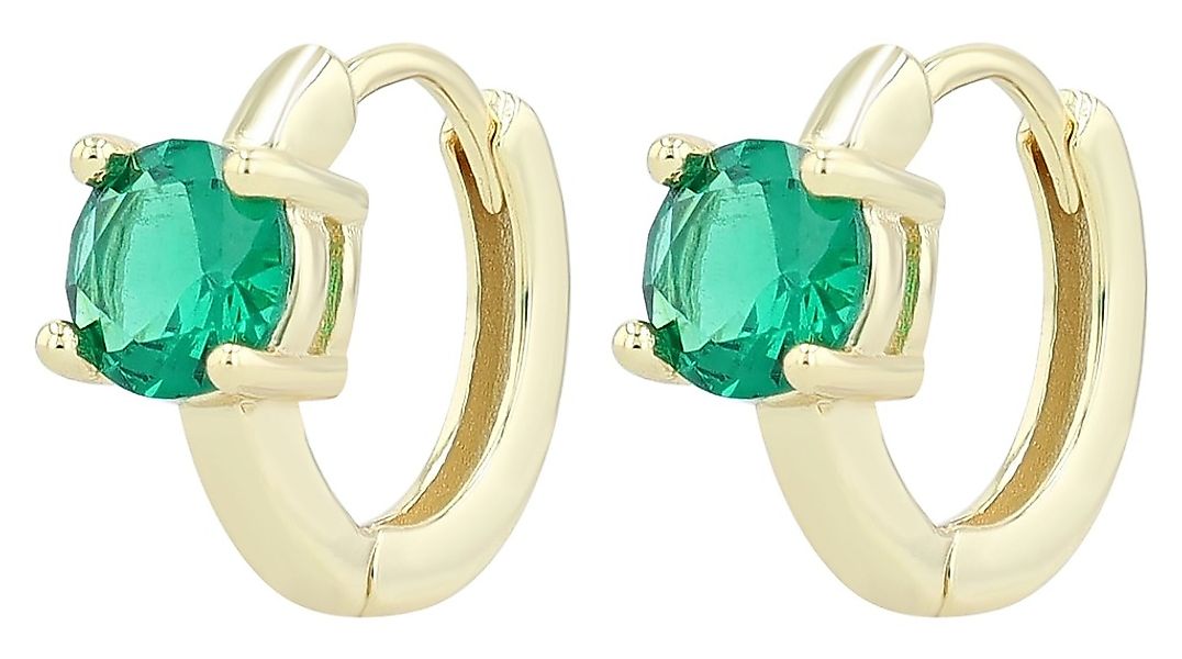 Adelia´s Klappcreolen "Damen Ohrringe – Klappcreole aus 925 Silber mit Zirk günstig online kaufen