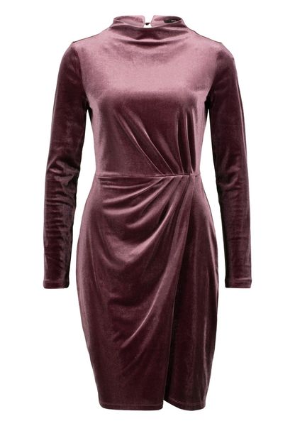 Zero Samtkleid Damen Samtkleid mit Raffungen günstig online kaufen