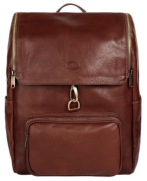 Piké Laptoprucksack, echt Leder, Made in Italy günstig online kaufen
