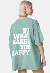 Worldclassca T-Shirt Worldclassca Oversized Print "HAPPY" günstig online kaufen