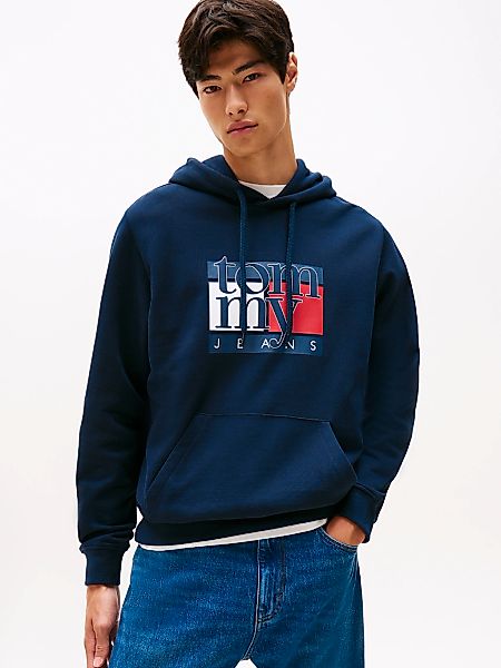 Tommy Jeans Hoodie "TJM RWB FLAG", Regular Fit, Sweatshirt, mehrfarbiger Pr günstig online kaufen