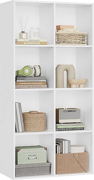 Woltu Bücherregal, 1-tlg., Büroregal Aktenschrank, MDF, 8 Fächer günstig online kaufen
