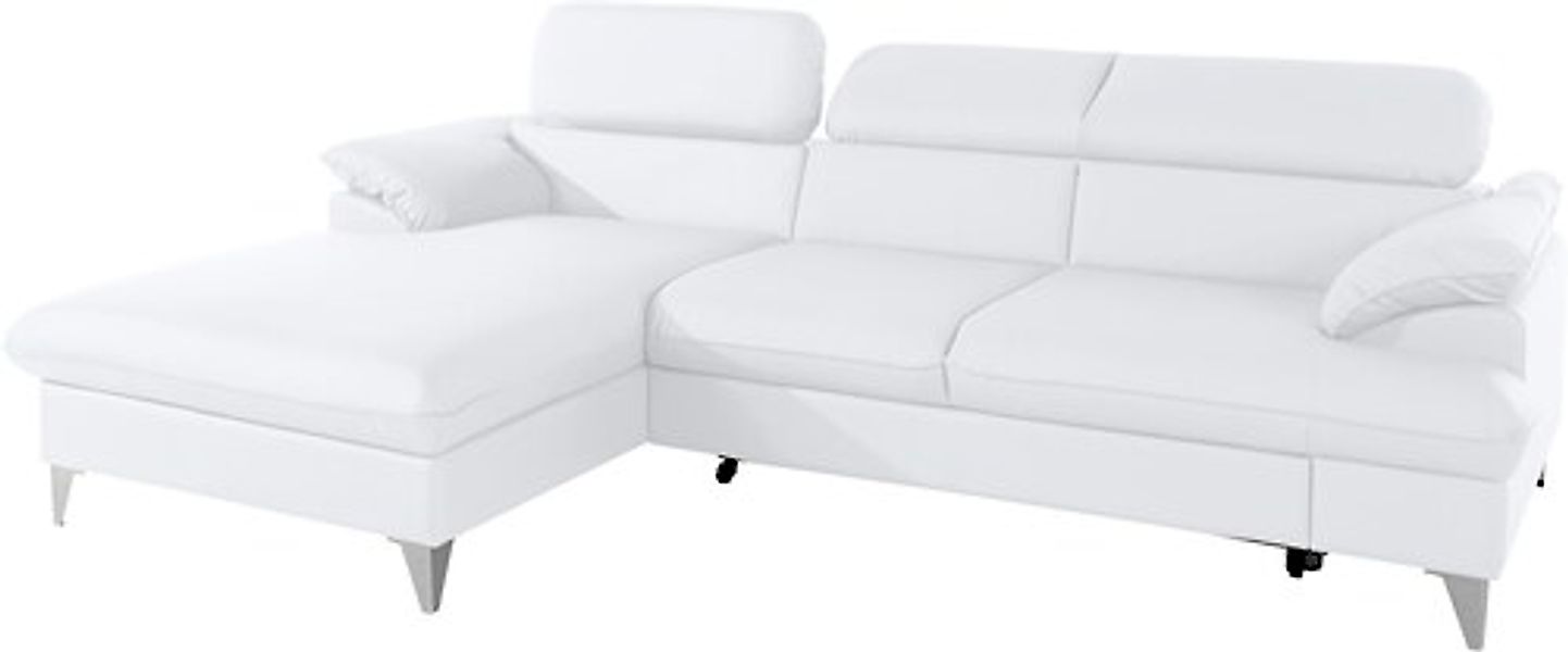 COTTA Ecksofa »Caluso L-Form« mit Kopfteilverstellung, wahlweise mit Bettfu günstig online kaufen