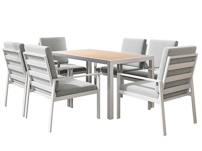 MeXo Gartenlounge-Set Gartenmöbel Set Aluminium, hoher günstig online kaufen