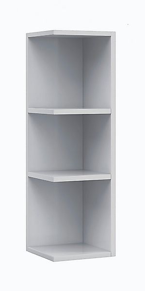 freiraum Hängeregal Eckmodul Badezimmerschrank, in Weiß Hochglanz - 20x65x2 günstig online kaufen