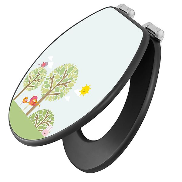 Banjado Anthrazit Toilettendeckel Mit Absenkautomatik WC-Sitz Soft Close Hy günstig online kaufen