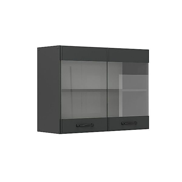 Vicco Glashängeschrank R-Line, Anthrazit Landhaus/Anthrazit, 80 günstig online kaufen