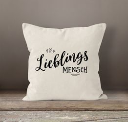 MoonWorks Dekokissen Kissenbezug Lieblingsmensch Geschenk Freundschaft günstig online kaufen