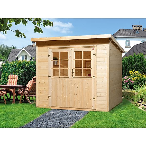 weka Holz-Gartenhaus Taro B Natur 295  x 240 Schneelast 1,5 kN/m² günstig online kaufen