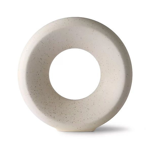 Circle Vase M 24,5cm White speckled günstig online kaufen