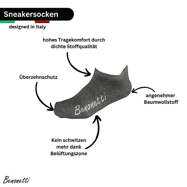 Benonetti Sneakersocken Kurzsocken - kurze Socken günstig online kaufen