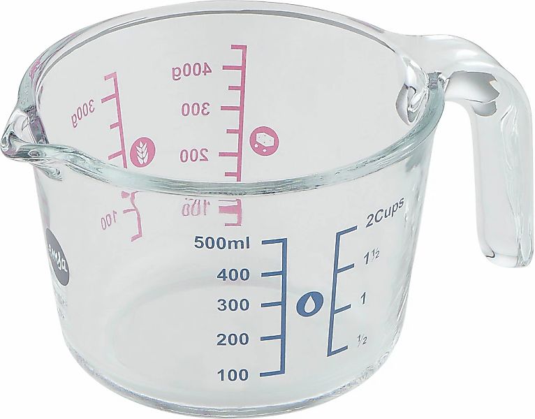 Emsa Messbecher "Prep&Bake" Glas 1 Stk. tlg. doppelte Skalierung f. feste & günstig online kaufen