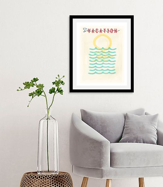 queence Bild »Vacation«, Schriftzüge-Schriftzug-Sprüche & Texte-Motivations günstig online kaufen