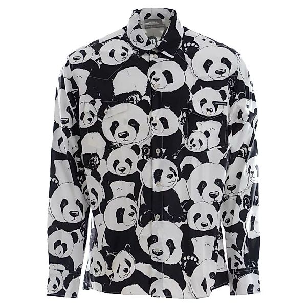 Dolce & Gabbana Pandas Langarm Hemd 39 Black günstig online kaufen