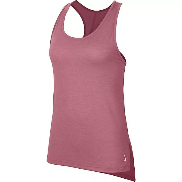 Nike Yoga Ärmelloses T-shirt M Desert Berry / Htr / Lt Arctic Pink günstig online kaufen