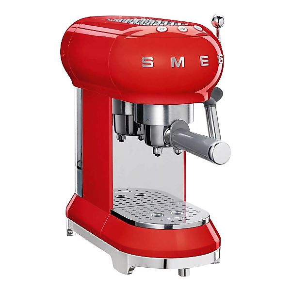 Smeg - ECF01 Espresso Kaffeemaschine mit Siebträger - rot/BxHxT 33x14,9x30c günstig online kaufen