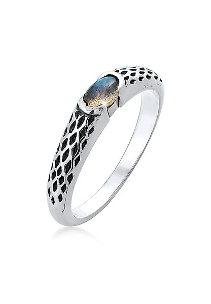 Kuzzoi Silberring Herren Bandring Labradorite Vintage günstig online kaufen