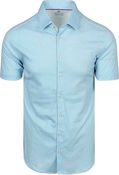 Desoto Short Sleeve Oxford Optics Hemd Aqua Blau - Größe M günstig online kaufen