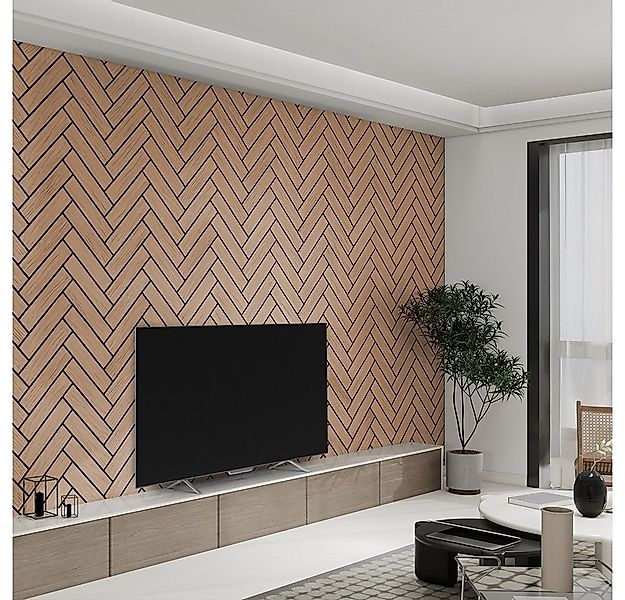 HOME DELUXE Wandpaneel Akustikpaneel mit Fischgrätenoptik VEGA, (12-tlg) Ho günstig online kaufen