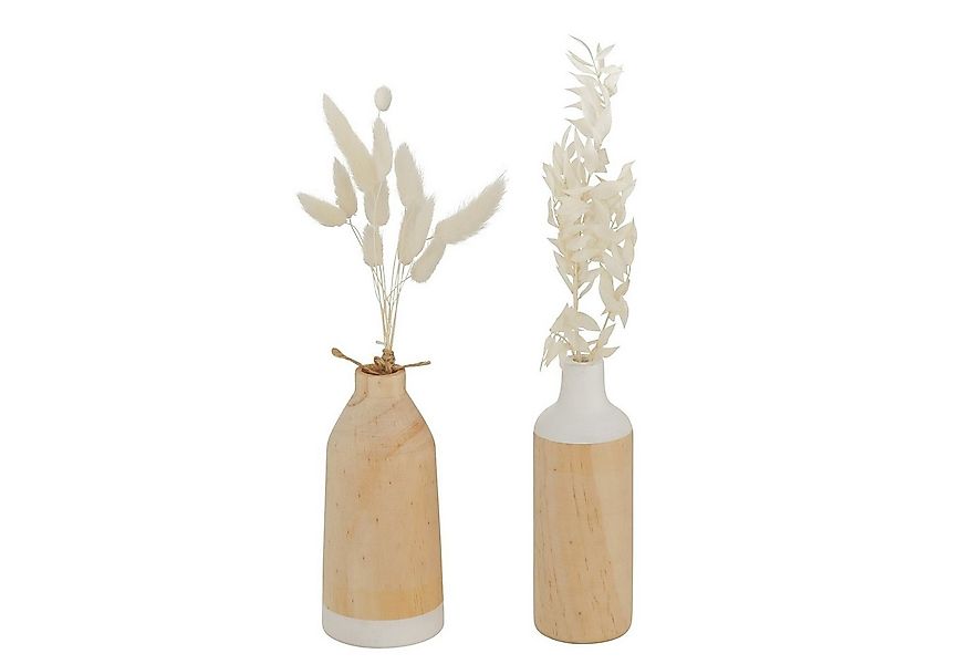 BOLTZE Dekovase Vasen 2er Set aus Holz günstig online kaufen