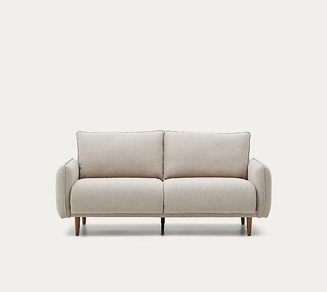 Natur24 Sofa 2-Sitzer-Sofa Carlota 184 x 84 x 95 cm Beige Sitzgarnitur Wohn günstig online kaufen