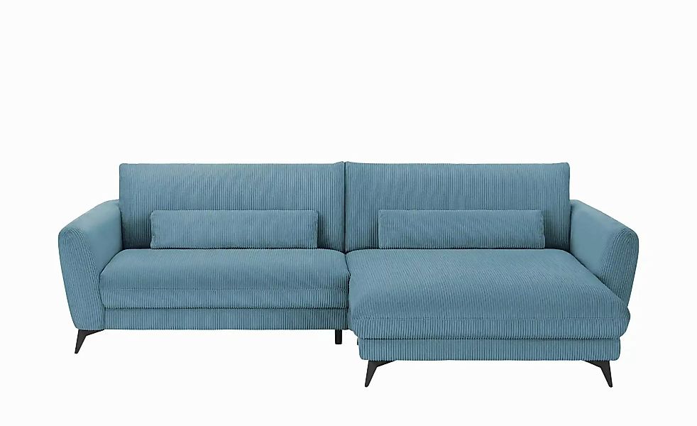 Ecksofa Cordstoff Amina ¦ türkis/petrol ¦ Maße (cm): B: 288 H: 81 T: 194.0 günstig online kaufen