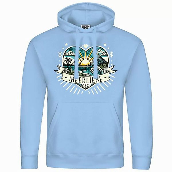 deinshirt Kapuzenpullover Herren Kapuzenpullover Ich Liebe das Meer Mit Pri günstig online kaufen