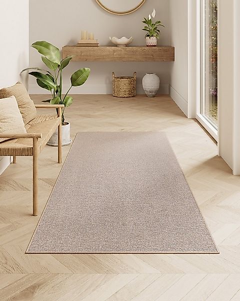 SONGMICS HOME Sisalteppich Wohnzimmerteppich, Höhe: 5 mm, rutschfester Tepp günstig online kaufen